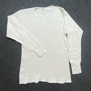J.E. Morgan Vintage Mens M White Thermal Long Johns Arctex Base Layer Top USA